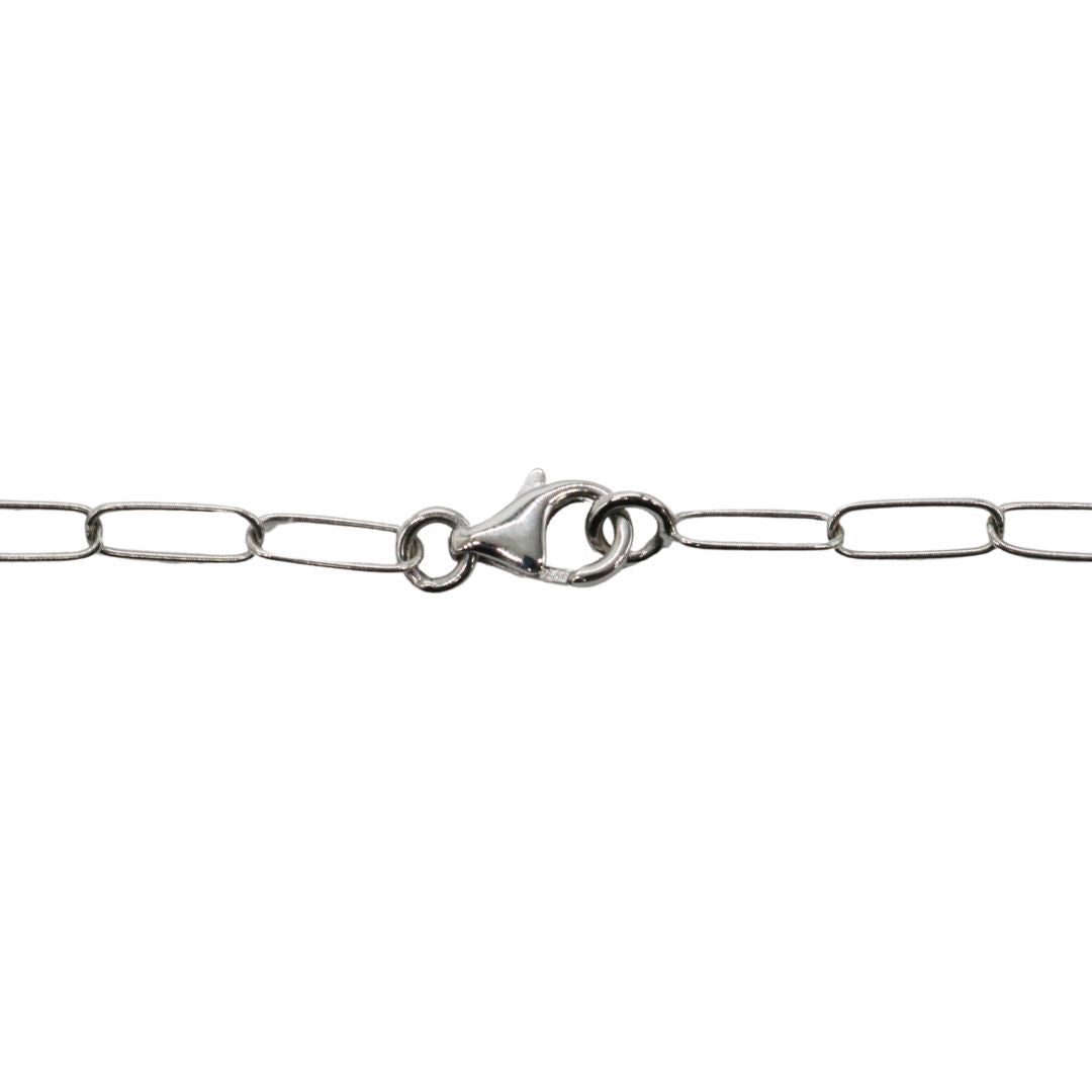 ORIGINAL JEWELRY <br>【オリジナルジュエリー】<br>K18WG D0.39ct<br>ダイヤモンド<br> ペーパークリップネックレス<br>【NEW】