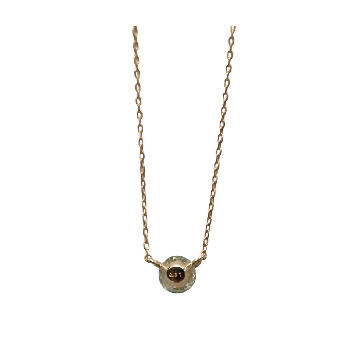 ORIGINAL JEWELRY<br>【オリジナルジュエリー】<br>K18PG/D0.31ct<br>一粒ダイヤモンド ネックレス<br>【NEW】