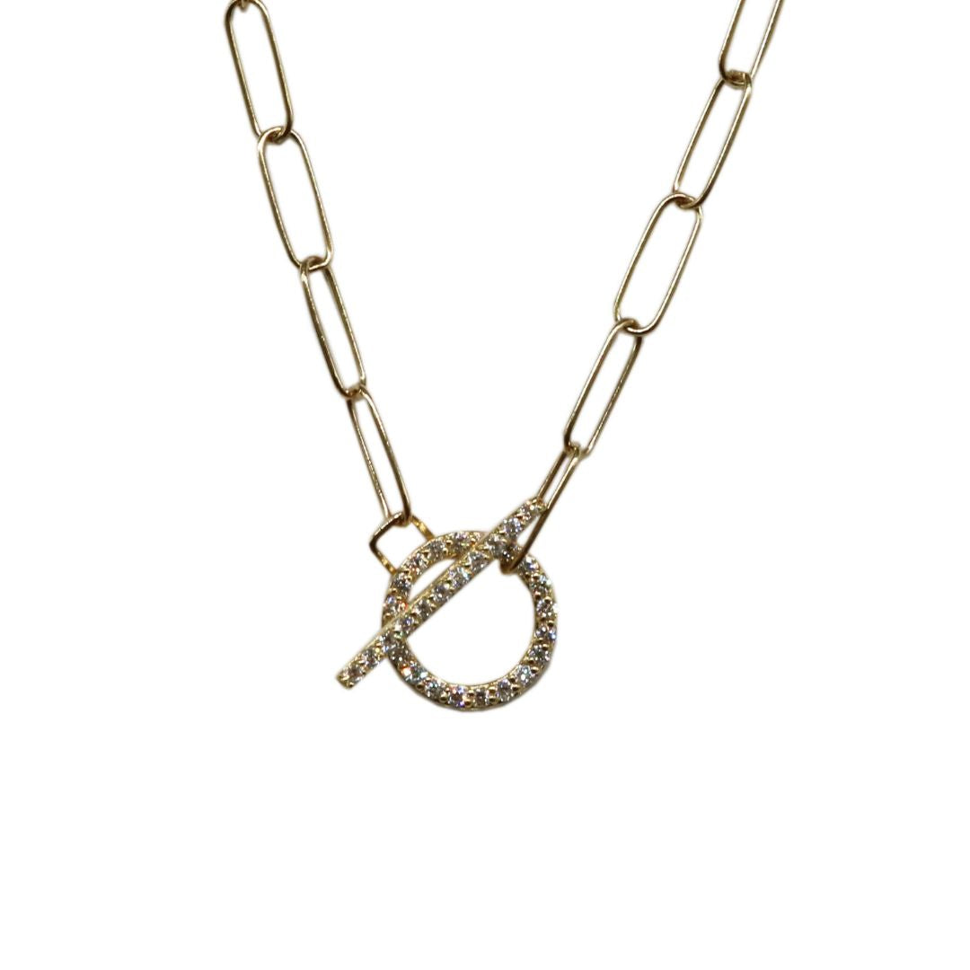 ORIGINAL JEWELRY <br>【オリジナルジュエリー】<br>K18YG D0.2ct<br>ダイヤモンド マンテルネックレス<br>【NEW】