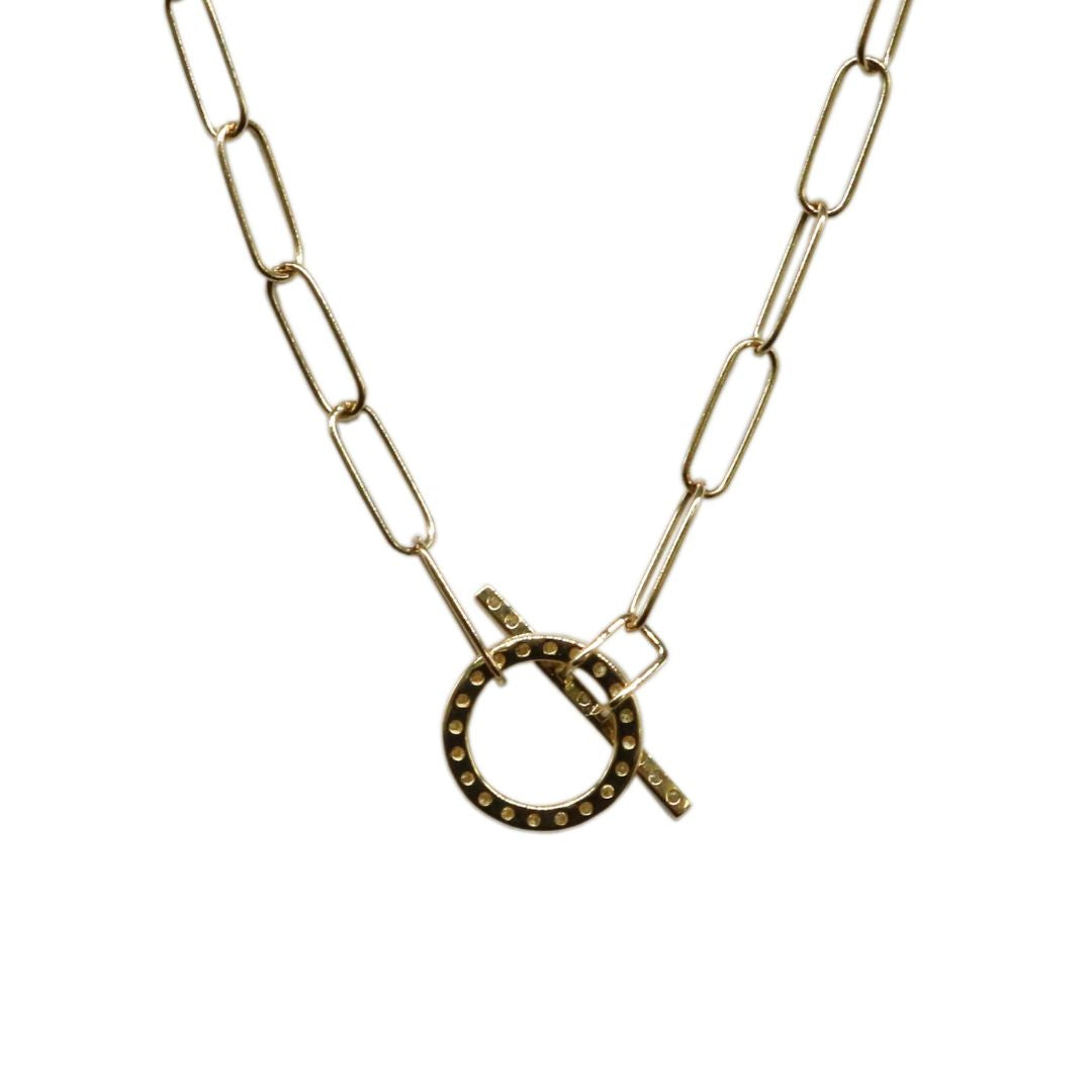 ORIGINAL JEWELRY <br>【オリジナルジュエリー】<br>K18YG D0.2ct<br>ダイヤモンド マンテルネックレス<br>【NEW】