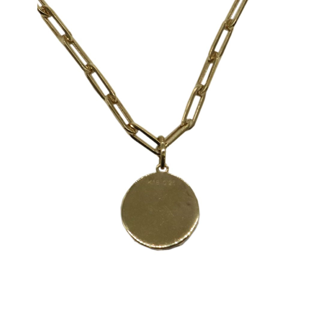 ORIGINAL JEWELRY <br>【オリジナルジュエリー】<br>K18YG D0.25ct<br>ダイヤモンド メダルネックレス<br>【NEW】