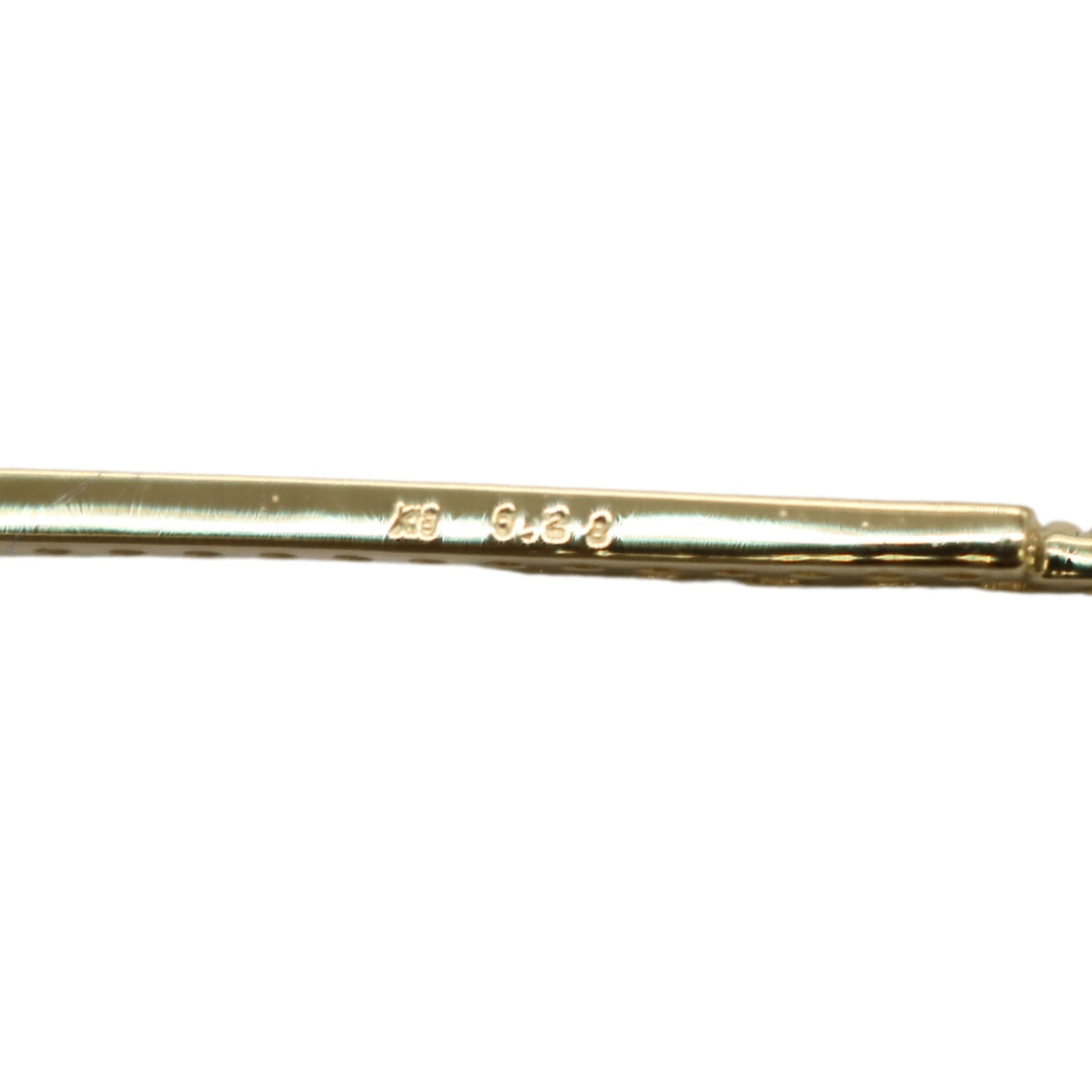 ORIGINAL JEWELRY<br>【オリジナルジュエリー】<br>K18YG/D0.28ct<br>ダブルバー ダイヤモンド ネックレス<br>【NEW】