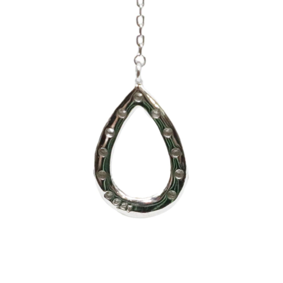 ORIGINAL JEWELRY<br>【オリジナルジュエリー】<br>K18WG/D0.210ct<br>Yライン ドロップ<br>ダイヤモンド ペンダント<br>【NEW】