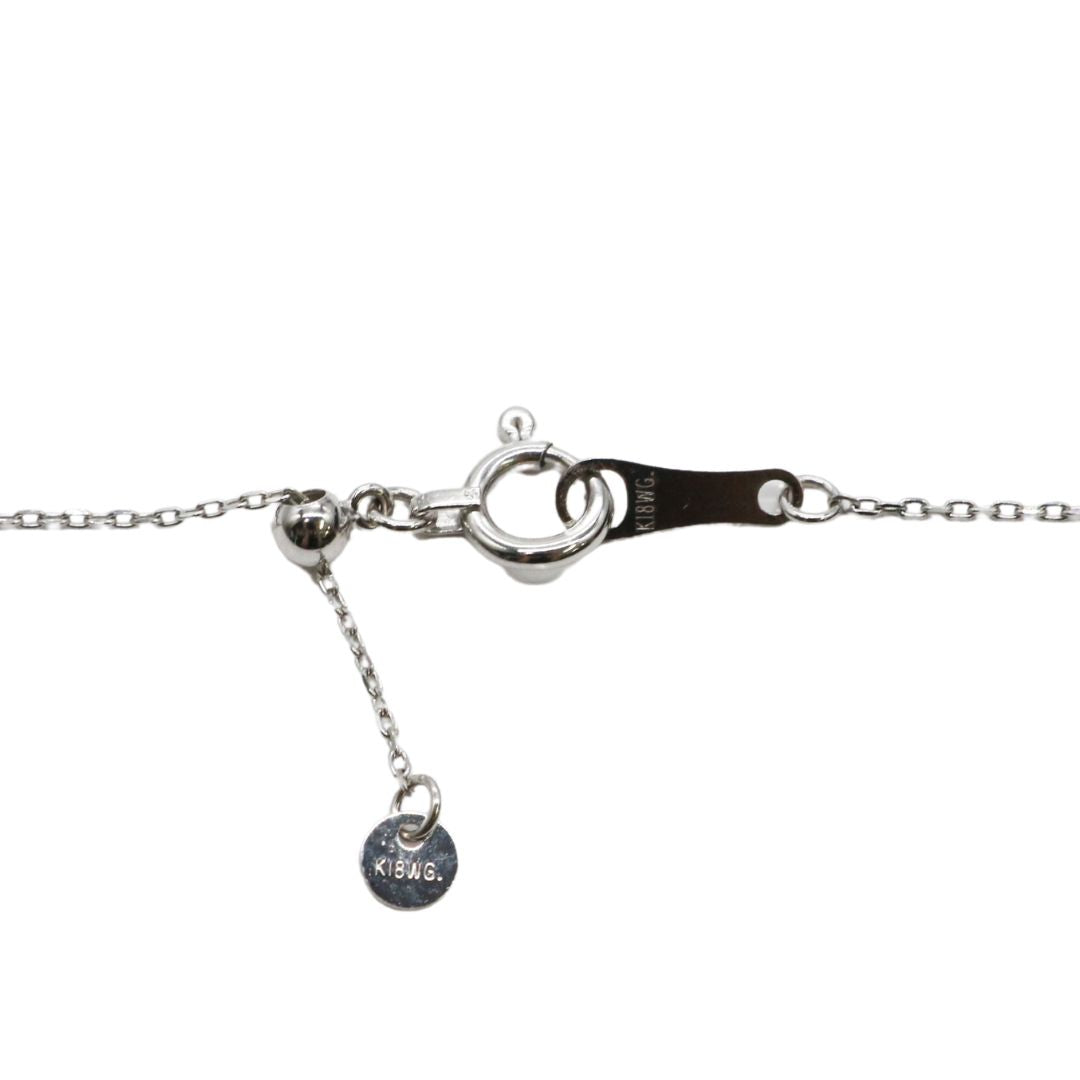 ORIGINAL JEWELRY<br>【オリジナルジュエリー】<br>K18WG/D0.210ct<br>Yライン ドロップ<br>ダイヤモンド ペンダント<br>【NEW】
