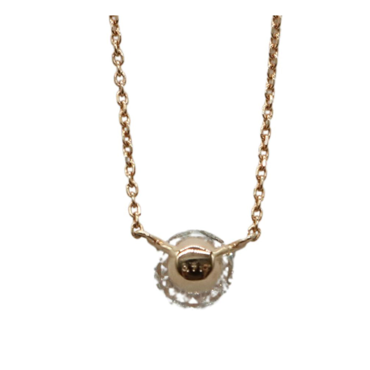 ORIGINAL JEWELRY<br>【オリジナルジュエリー】<br>K18PG/D0.71ct<br>一粒ダイヤモンド ネックレス<br>【NEW】