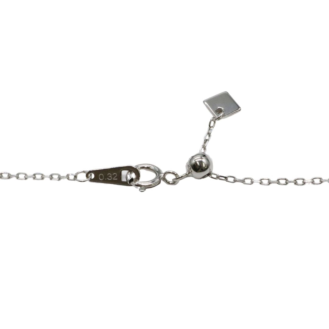 ORIGINAL JEWELRY<br>【オリジナルジュエリー】<br>K18WG/D0.32ct<br>プレートダイヤモンド ペンダント Mサイズ<br>【NEW】