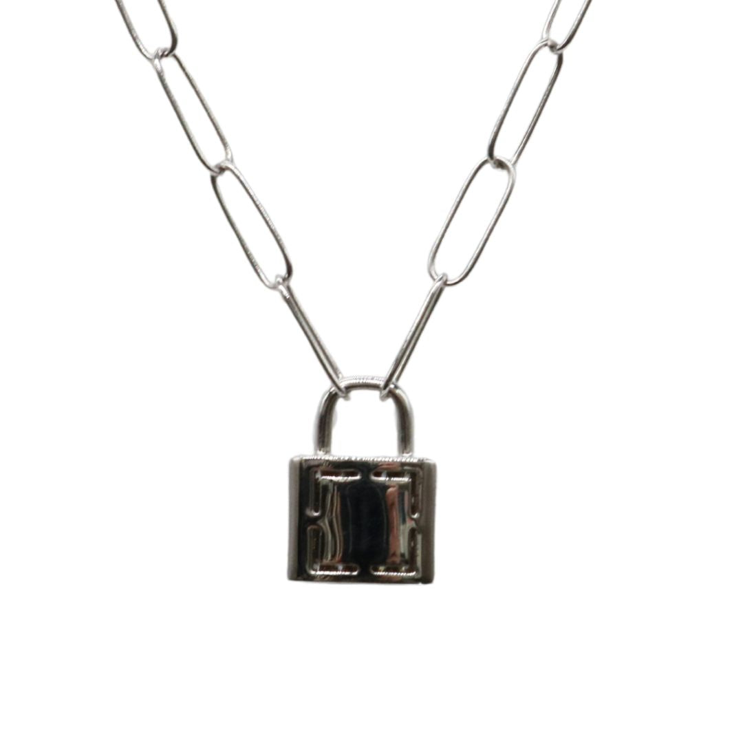 ORIGINAL JEWELRY<br>【オリジナルジュエリー】<br>K18WG/D0.36ct<br>パドロックダイヤモンド ペンダント<br>【NEW】