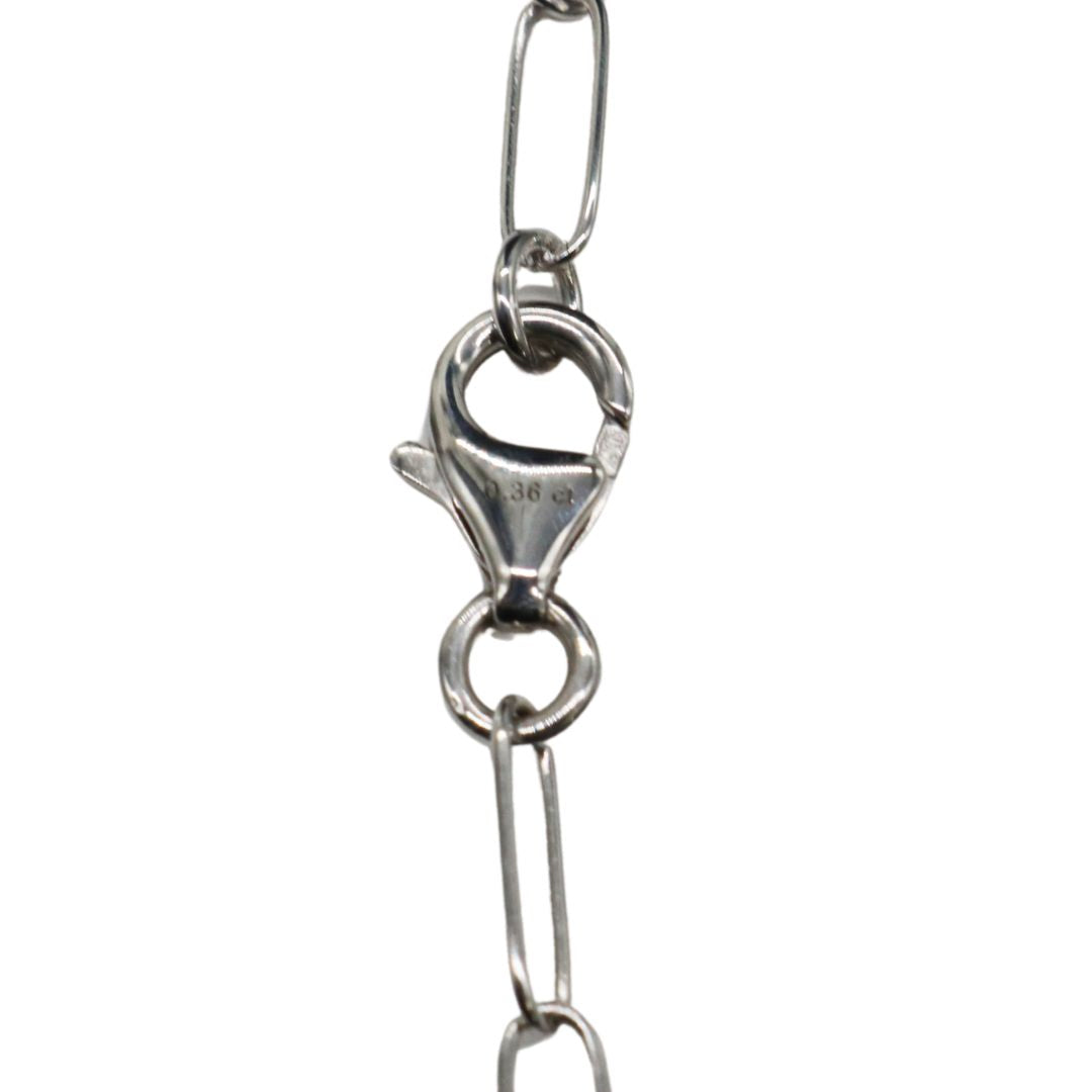 ORIGINAL JEWELRY<br>【オリジナルジュエリー】<br>K18WG/D0.36ct<br>パドロックダイヤモンド ペンダント<br>【NEW】