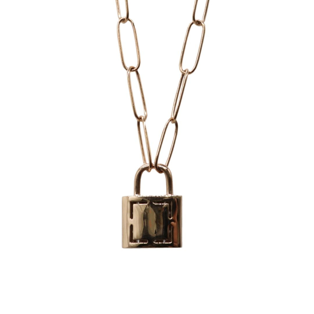 ORIGINAL JEWELRY<br>【オリジナルジュエリー】<br>K18PG/D0.36ct<br>パドロックダイヤモンド ペンダント<br>【NEW】
