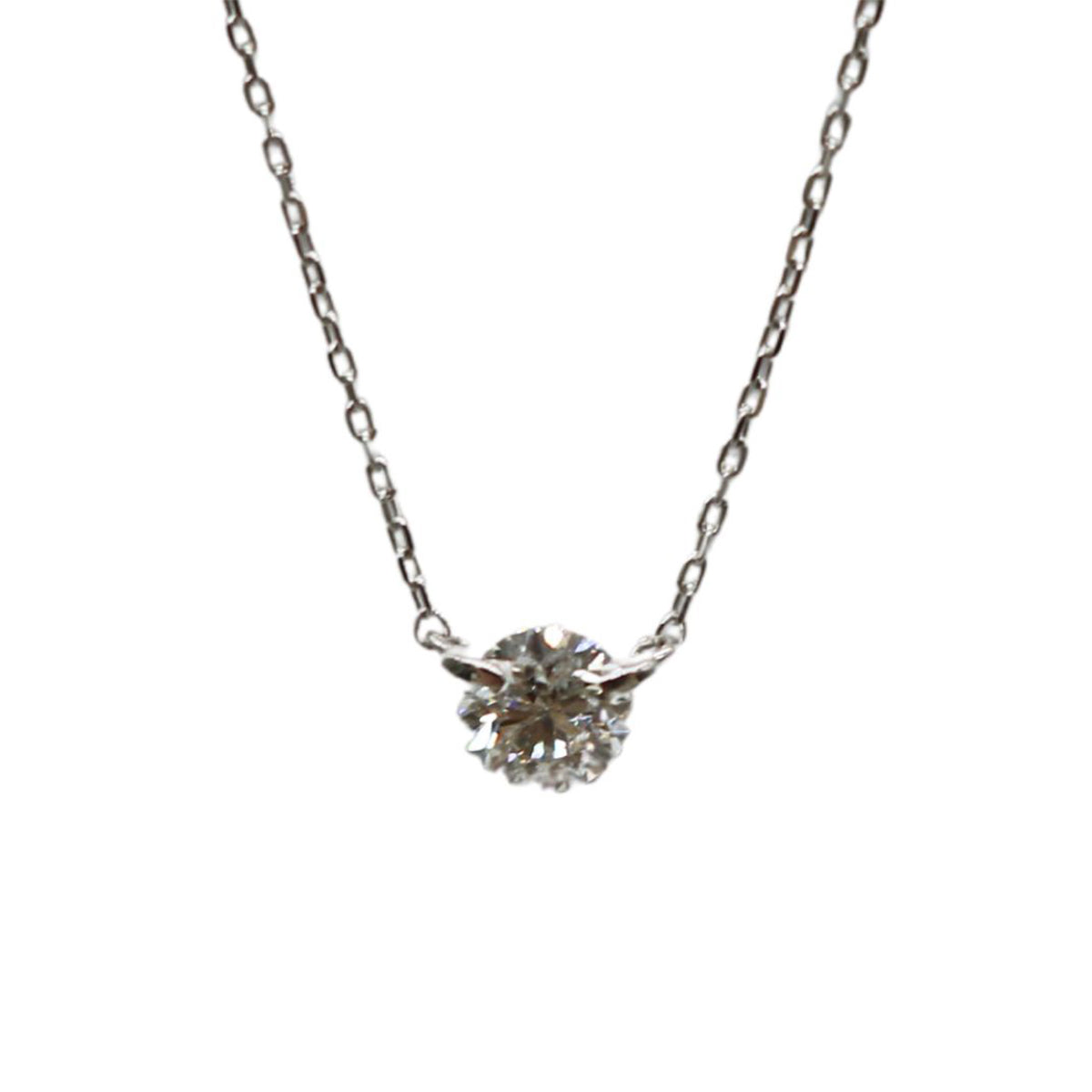 ORIGINAL JEWELRY<br>【オリジナルジュエリー】<br>K18WG/D0.31ct<br>一粒ダイヤモンドネックレス<br>【NEW】