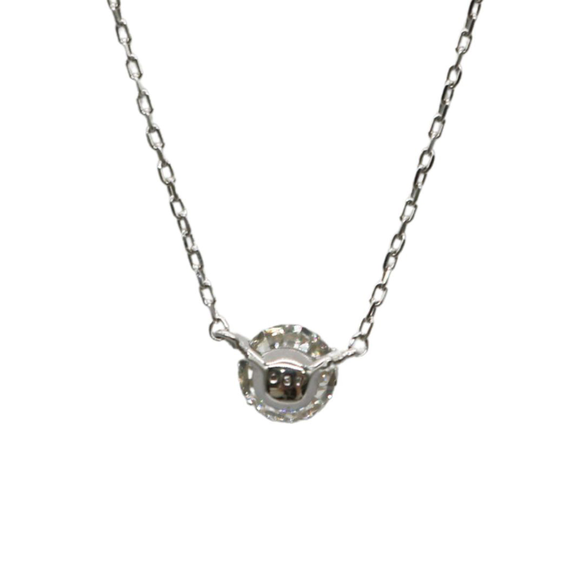 ORIGINAL JEWELRY<br>【オリジナルジュエリー】<br>K18WG/D0.31ct<br>一粒ダイヤモンドネックレス<br>【NEW】