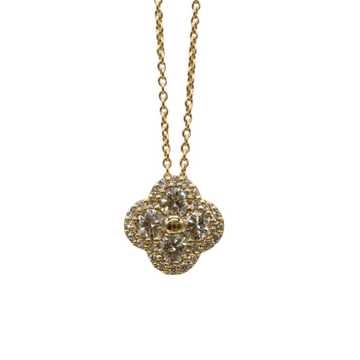 ORIGINAL JEWELRY<br>【オリジナルジュエリー】<br>K18YG/D0.40ct フラワーダイヤモンドネックレス<br>JAT2100/LMNVDC<br>【NEW】