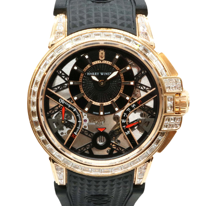 HARRY WINSTON【ハリーウィンストン】<br>オーシャン・バイレトログラード<BR>オートマティック<BR>OCEABI42RR002<BR>【USED】