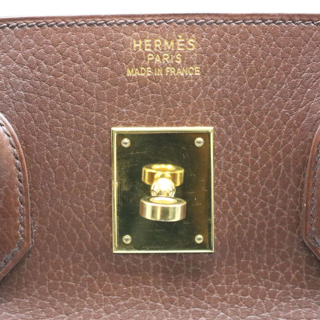 HERMES【エルメス】<br>バーキン 35<br>アルデンヌ<br>ブラウン/GD金具【USED】