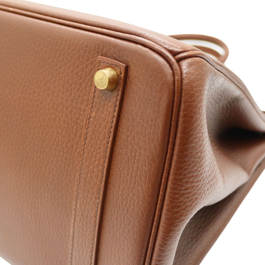 HERMES【エルメス】<br>バーキン 35<br>アルデンヌ<br>ブラウン/GD金具【USED】