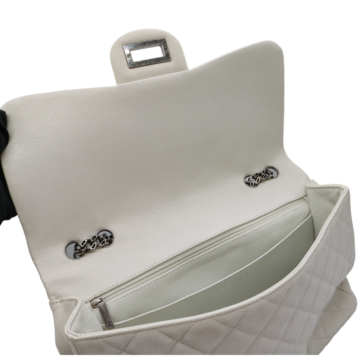 CHANEL【シャネル】<br>2.55 チェーンショルダーバッグ <br>キャビアスキン【USED】