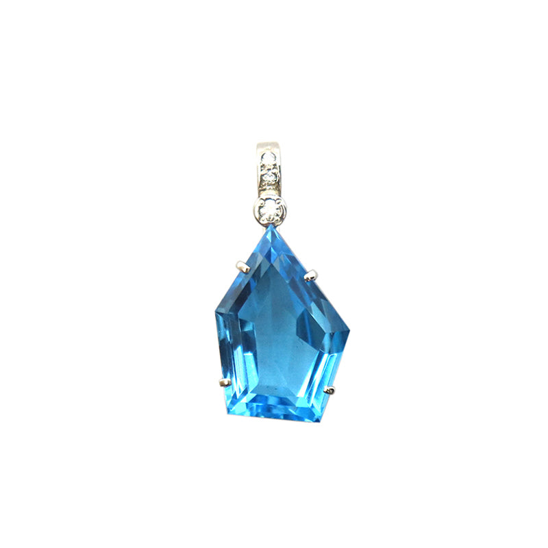 ORIGINAL JEWELRY<br>【オリジナルジュエリー】<br>ブルートパーズ<BR>ダイヤモンドトップ<BR>【NEW】