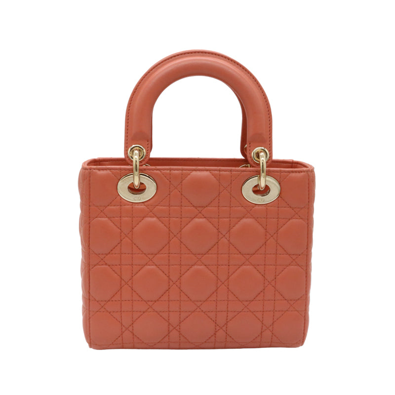 DIOR【ディオール】<br>レディディオール　スモール<br>ラムスキン【USED】