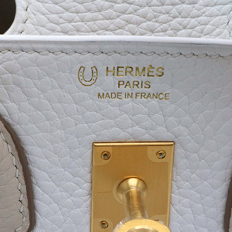 HERMES【エルメス】バーキン25 パーソナルオーダー トゴ ホワイト