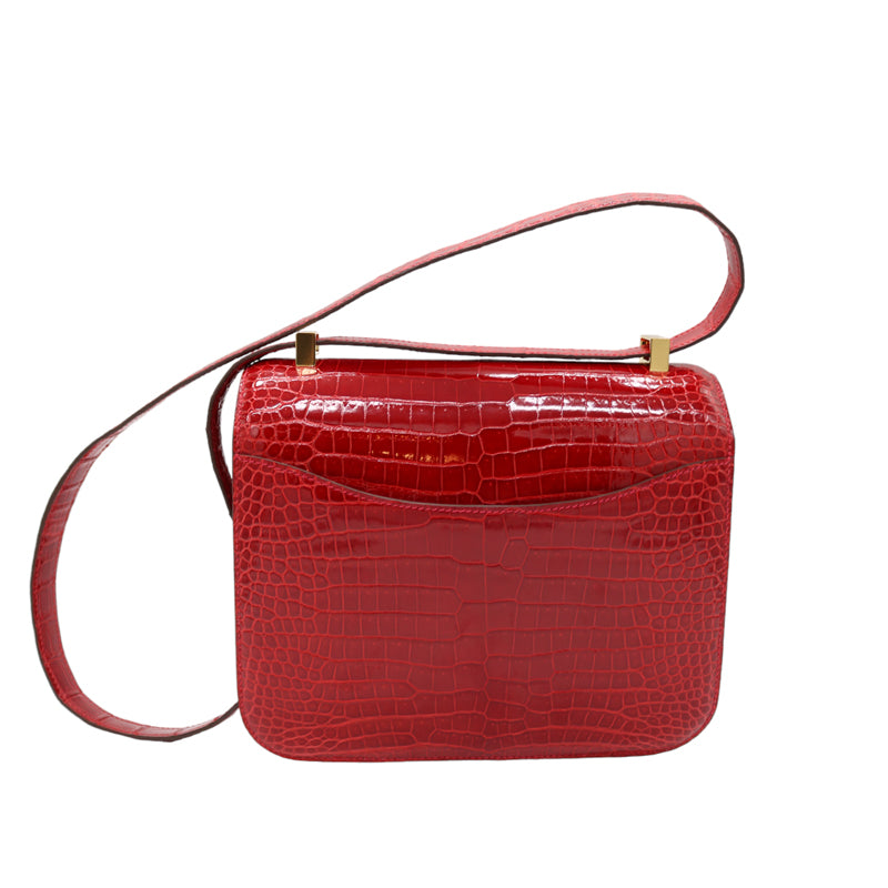 HERMES【エルメス】<br>コンスタンス 24<br>ポロサス<br>レッド/GD金具<br>【NEW】
