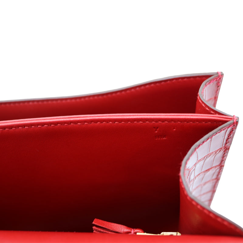 HERMES【エルメス】<br>コンスタンス 24<br>ポロサス<br>レッド/GD金具<br>【NEW】