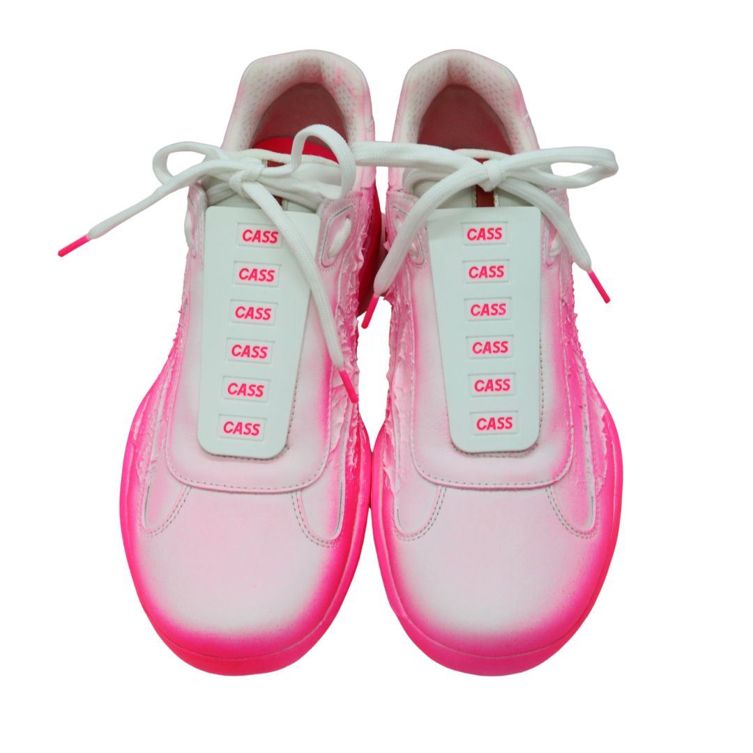 Cass×Prada アメリカズカップ<br> “Att4ck”スニーカー<br>ネオンピンク<br>【NEW】