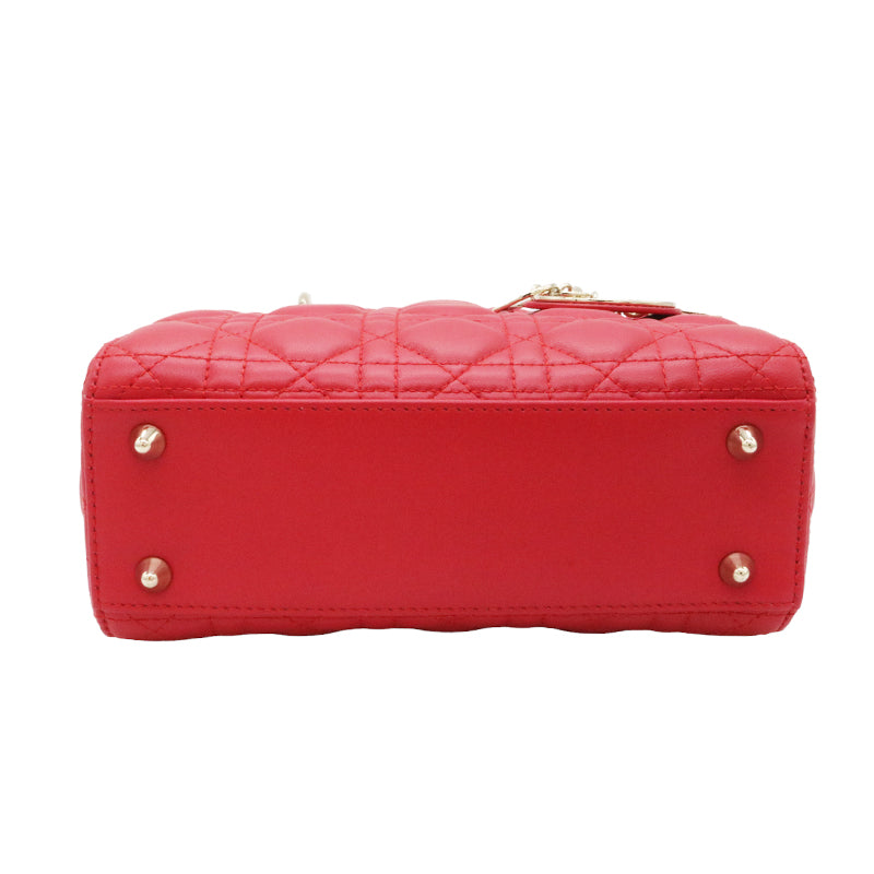DIOR【ディオール】<br>レディディオール スモール<br>M05380CAL<br>ラムスキン<br>【USED】