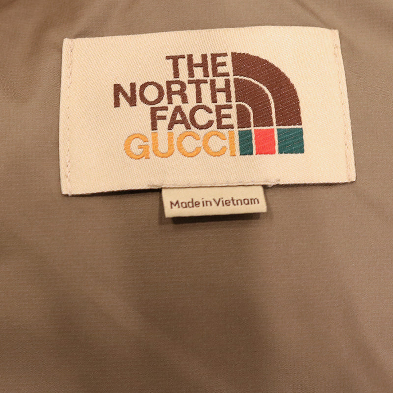 GUCCI【グッチ】<br>ロゴダウンベスト<br>648864 XAABY<br>GUCCI×THE NORTHFACE<br>コラボ限定品【NEW】
