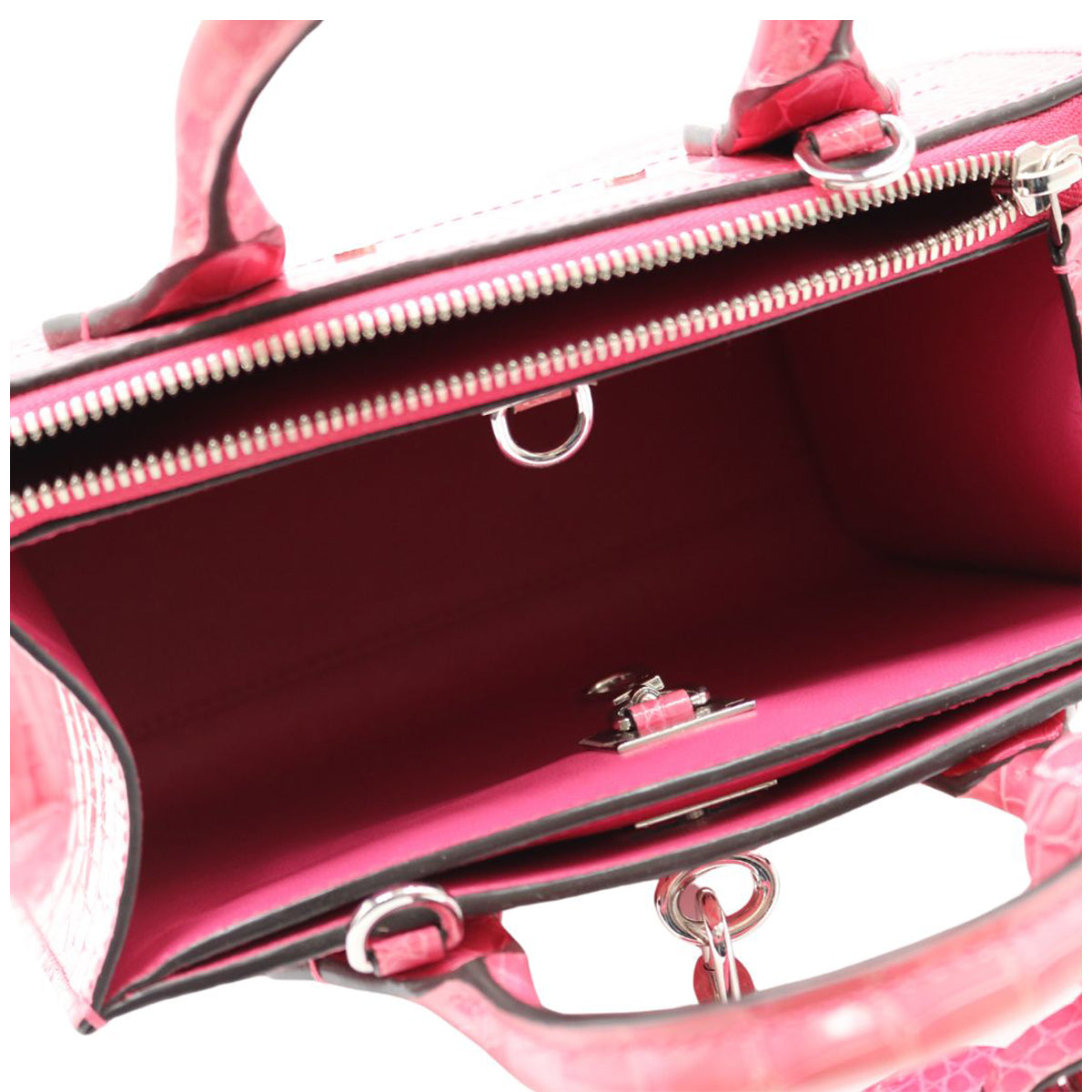 LOUIS VUITTON【ルイヴィトン】<br>エキゾチック レザー シティ スティーマー MINI<br>N96241<br>クロコダイル ブリリアント【USED】
