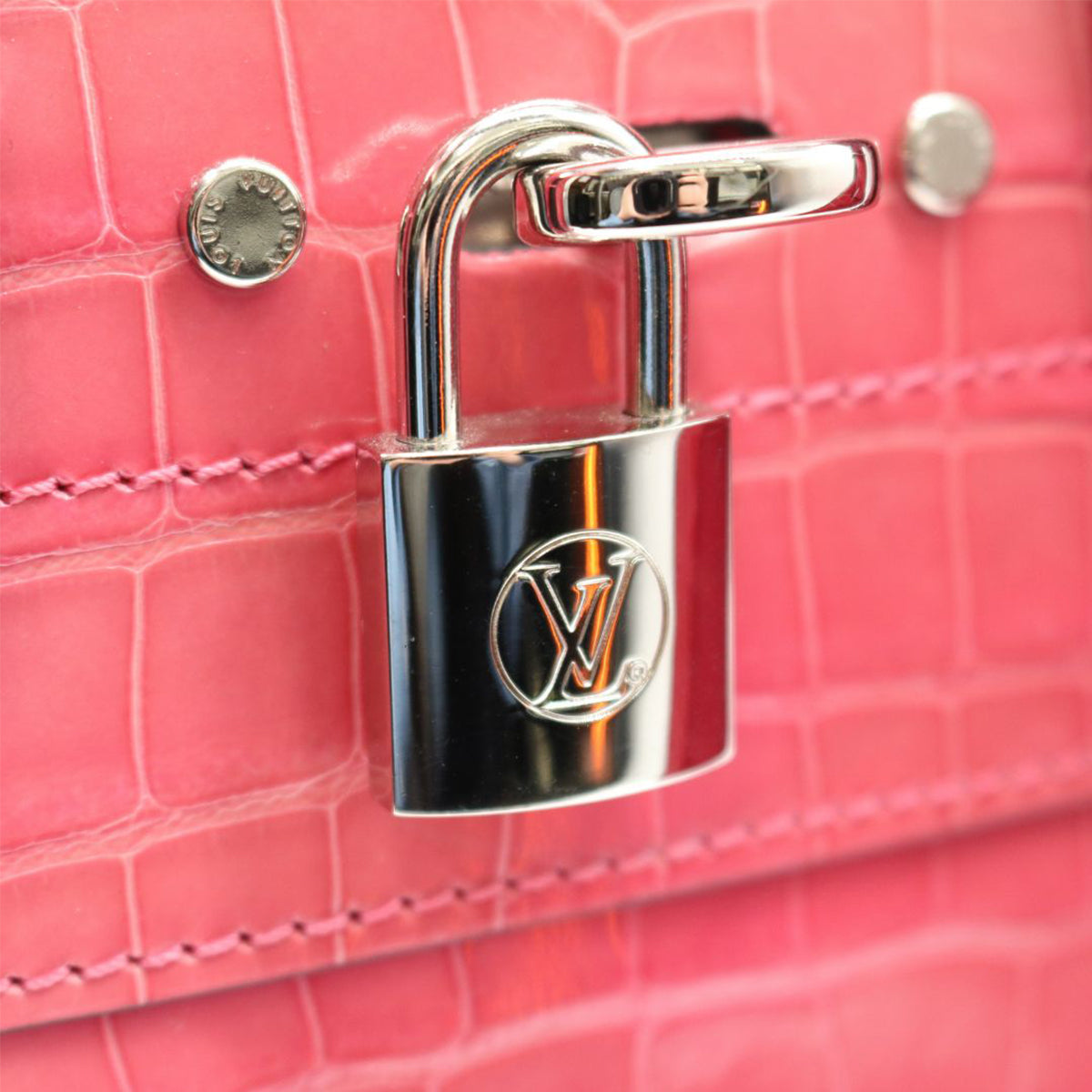 LOUIS VUITTON【ルイヴィトン】<br>エキゾチック レザー シティ スティーマー MINI<br>N96241<br>クロコダイル ブリリアント【USED】