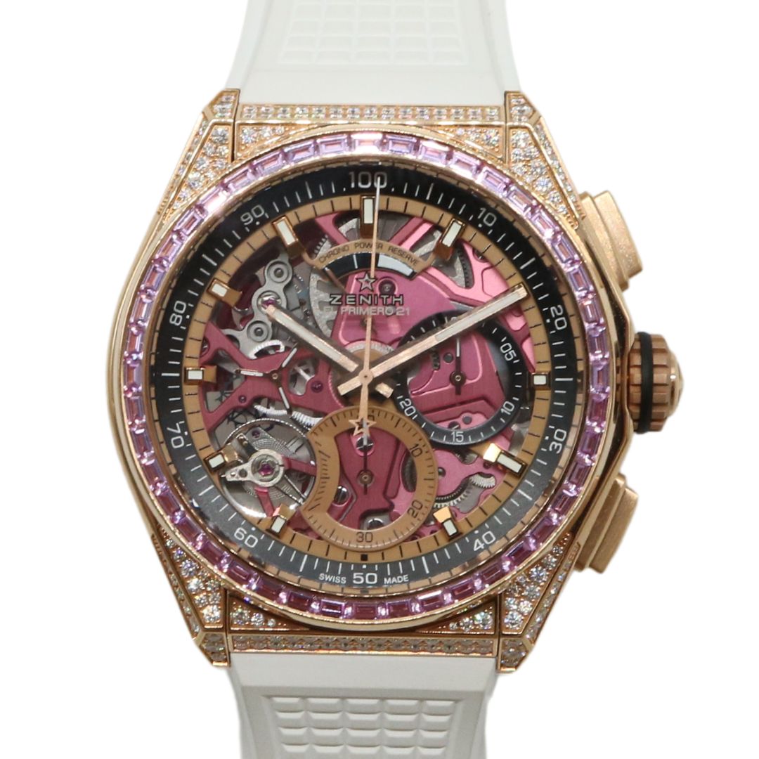 デファイ エル・プリメロ 21<br>ピンクエディション<br>22.9004.9004/73.R598<br>【USED】