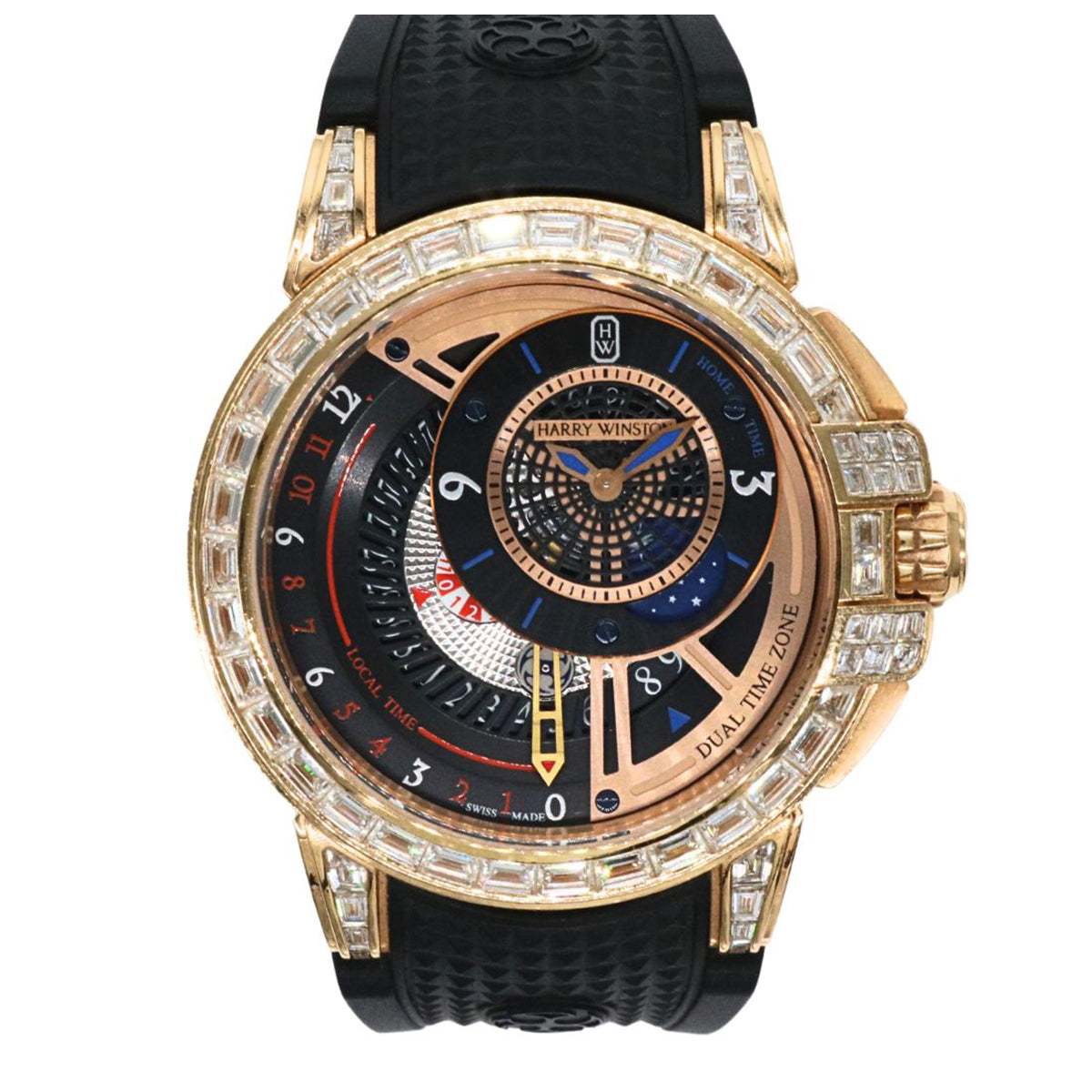 HARRY WINSTON【ハリーウィンストン】<br>オーシャン・デュアルタイム <BR>オートマティック<BR>OCEATZ44RR012<br>メンズ<br>【USED】