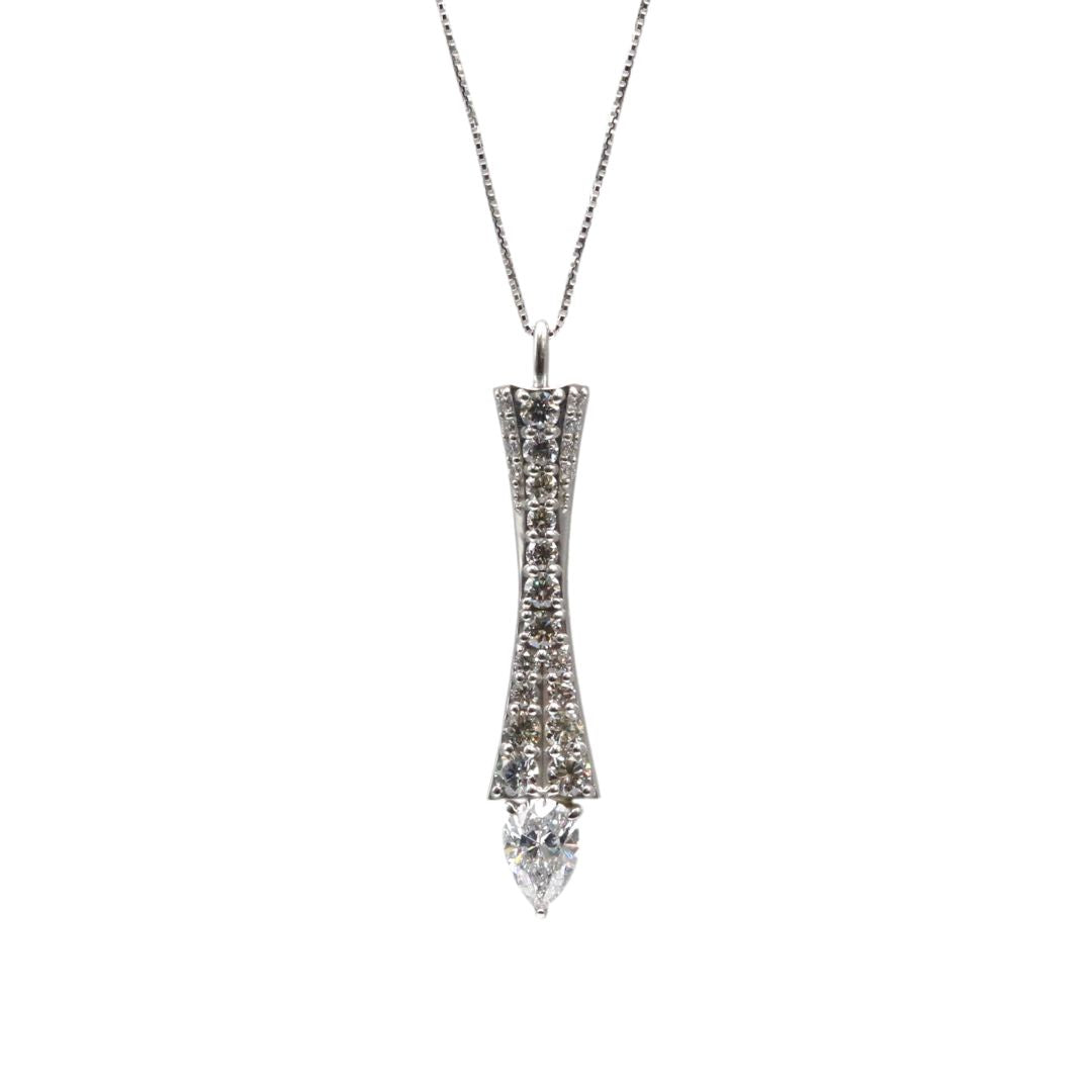 Pt850/Pt900/D0.705ct D0.75ct<br>ダイヤモンドネックレス<br>【NEW】