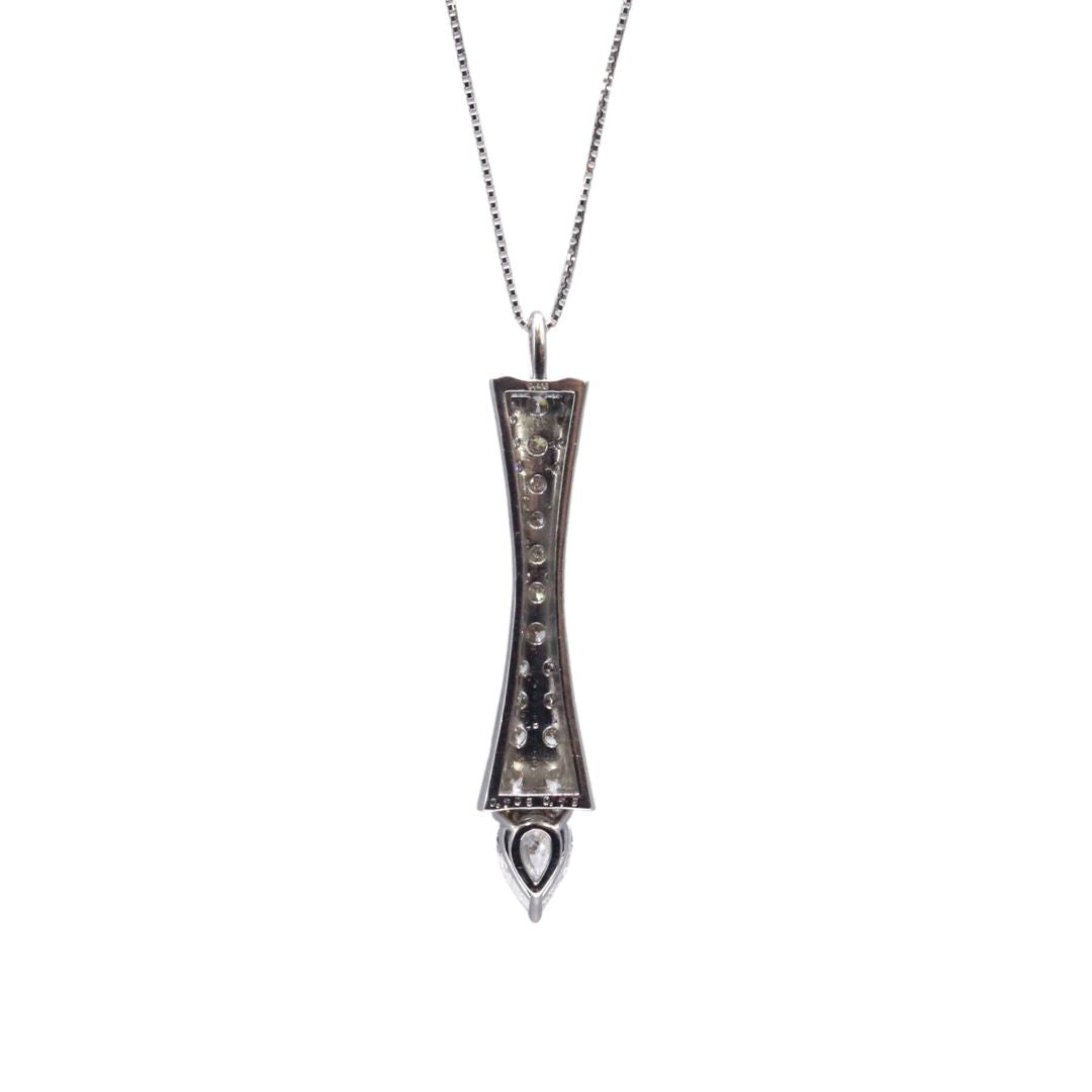Pt850/Pt900/D0.705ct D0.75ct<br>ダイヤモンドネックレス<br>【NEW】