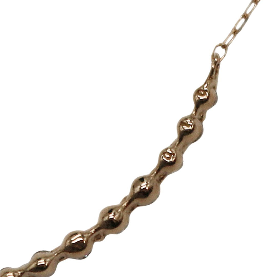 K18PG D0.10ct<br>ダイヤモンド アーチネックレス<br>【NEW】