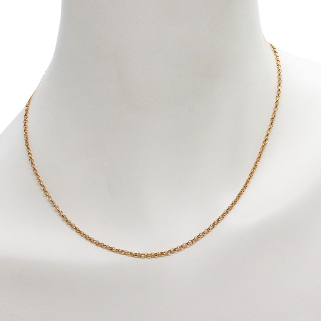 ロール チェーン ネックレス<br>22K PG<br>【NEW】