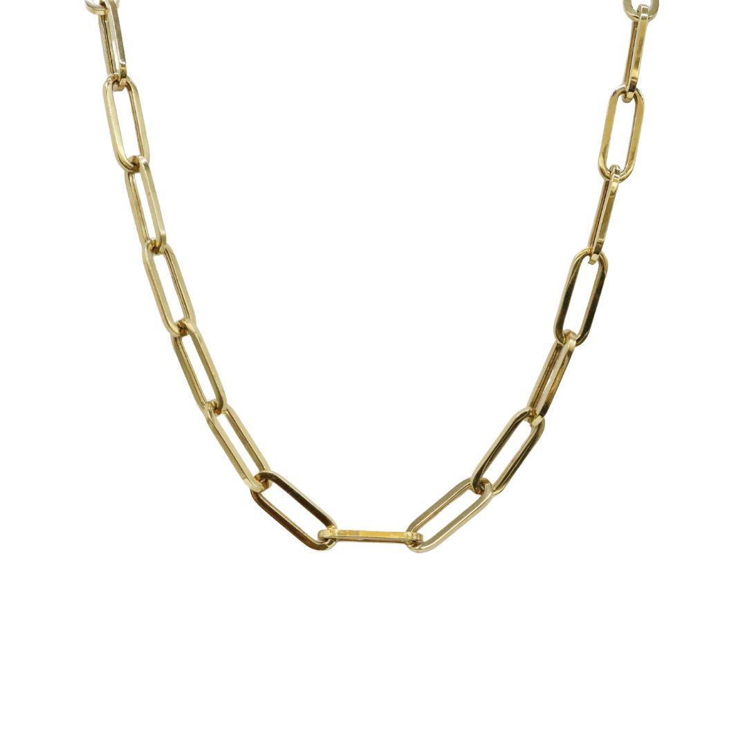K18YG<br>ペーパークリップ ネックレス<br>【NEW】