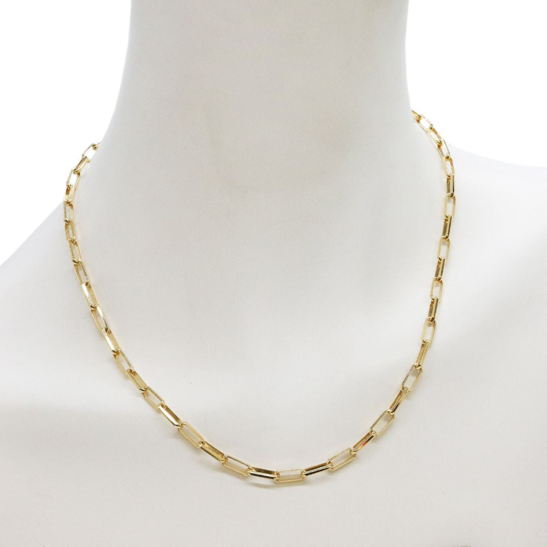 K18YG<br>ペーパークリップ ネックレス<br>【NEW】