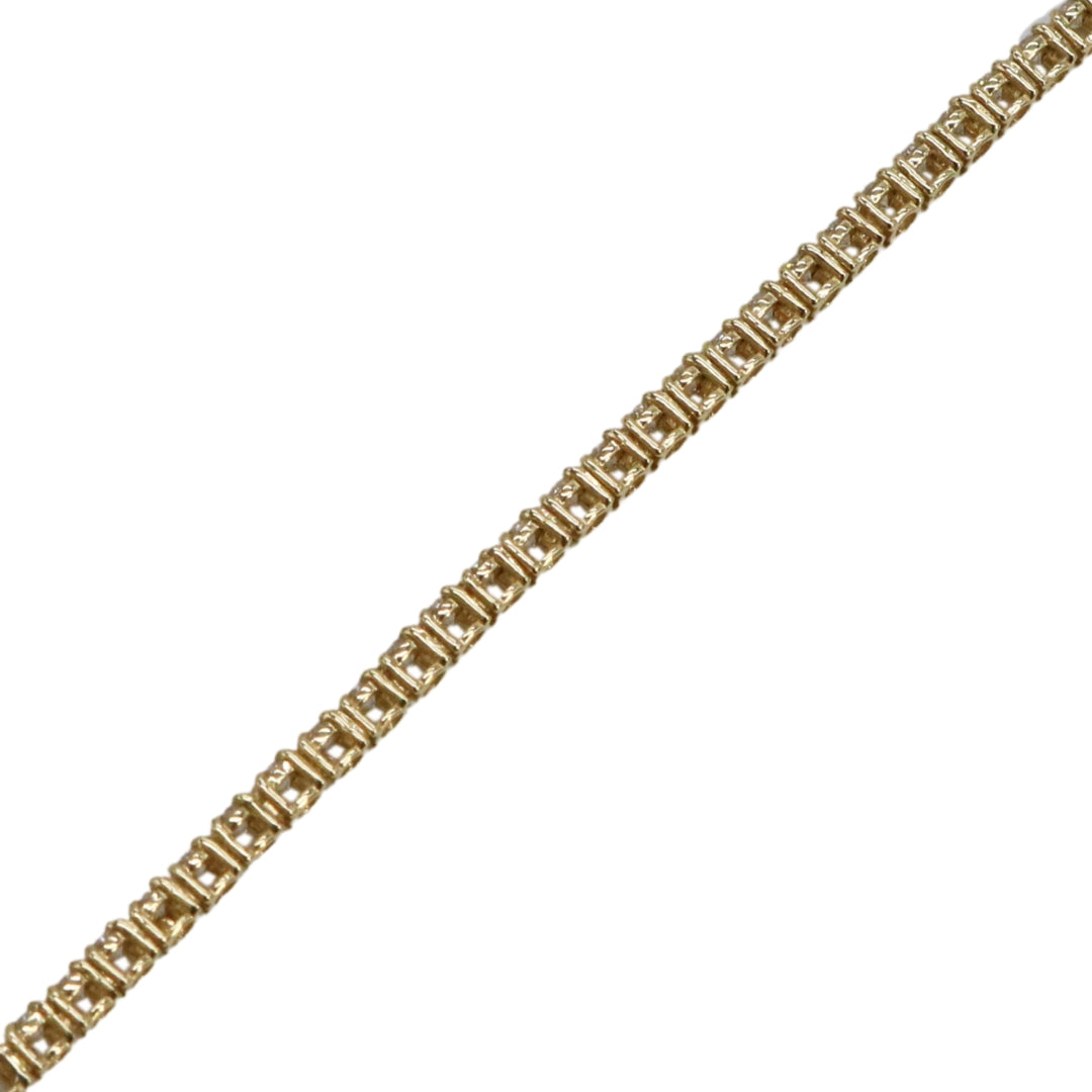 K18YG D3.00ct<br>ダイヤモンド テニスネックレス<br>【NEW】