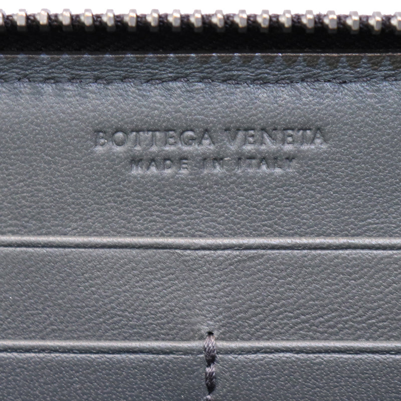 BOTTEGA VENETA　ボッテガヴェネタ　ウォッシュド ビンテージ ネロ　ラウドファスナー長財布【中古】