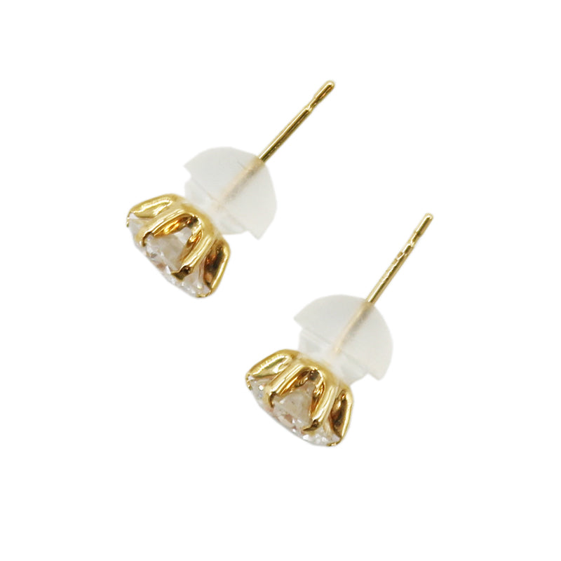 K18YG/D1.22ct　イエローゴールド　一粒ダイヤモンドピアス