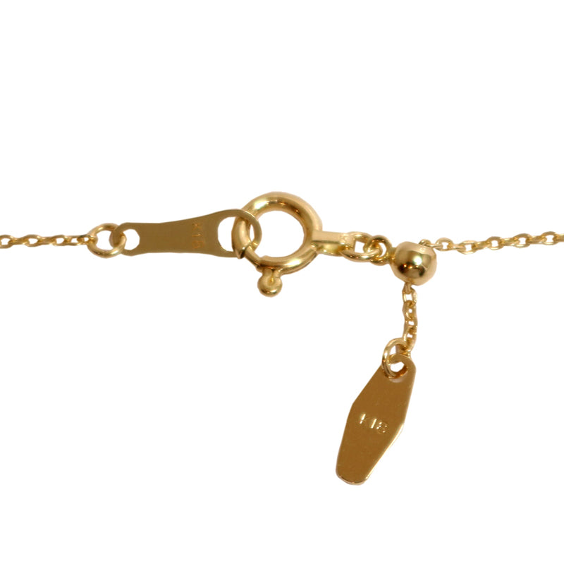 K18YG/D0.30ct イニシャル バゲットダイヤモンド ネックレス「M」【NEW】