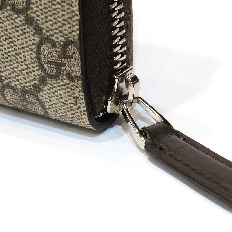 GUCCI　グッチ　GGスプリーム　BEEラウンドファスナー　長財布　408831【未使用品】