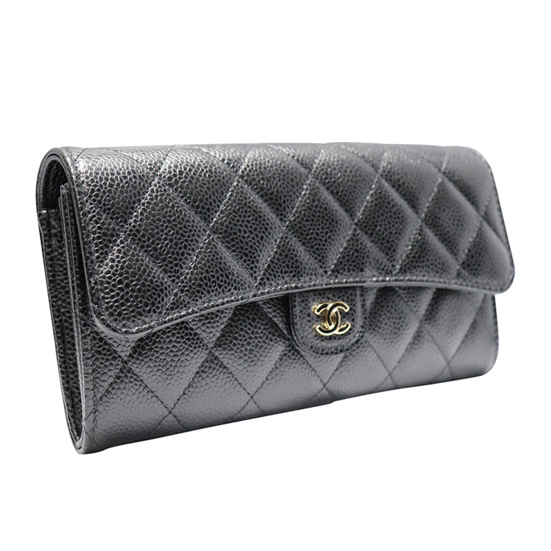 CHANEL　シャネル　マトラッセ　フラップ ウォレット　A80758【未使用品】