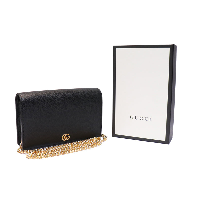 GUCCI　グッチ　GGマーモント　チェーンウォレット　497985【未使用品】