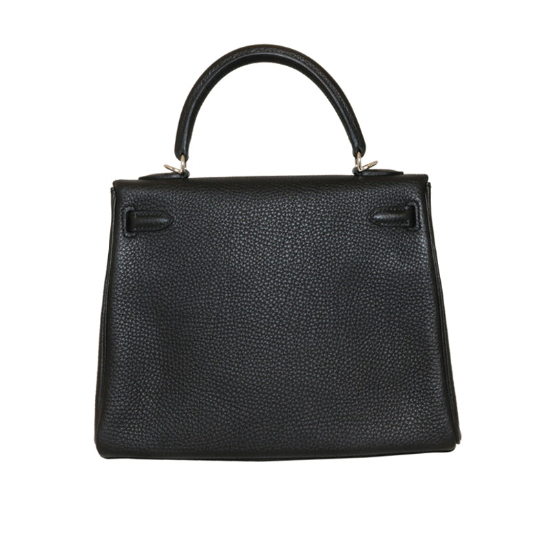 HERMES エルメス ケリー25 ブラック シルバー金具 トゴ 未使用品