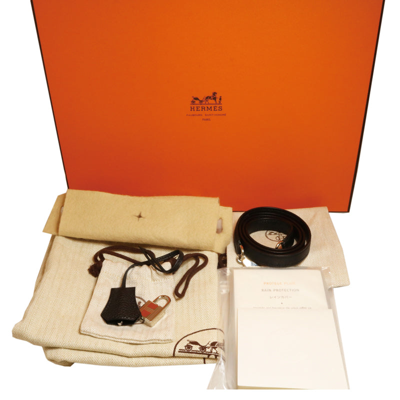 HERMES エルメス ケリー25 ブラック シルバー金具 トゴ 未使用品