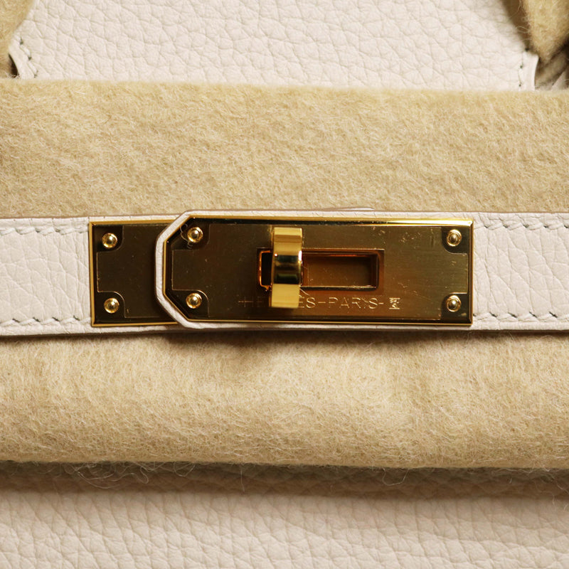  エルメス バーキン30 トリヨンクレマンス クレ ゴールド金具 C刻印