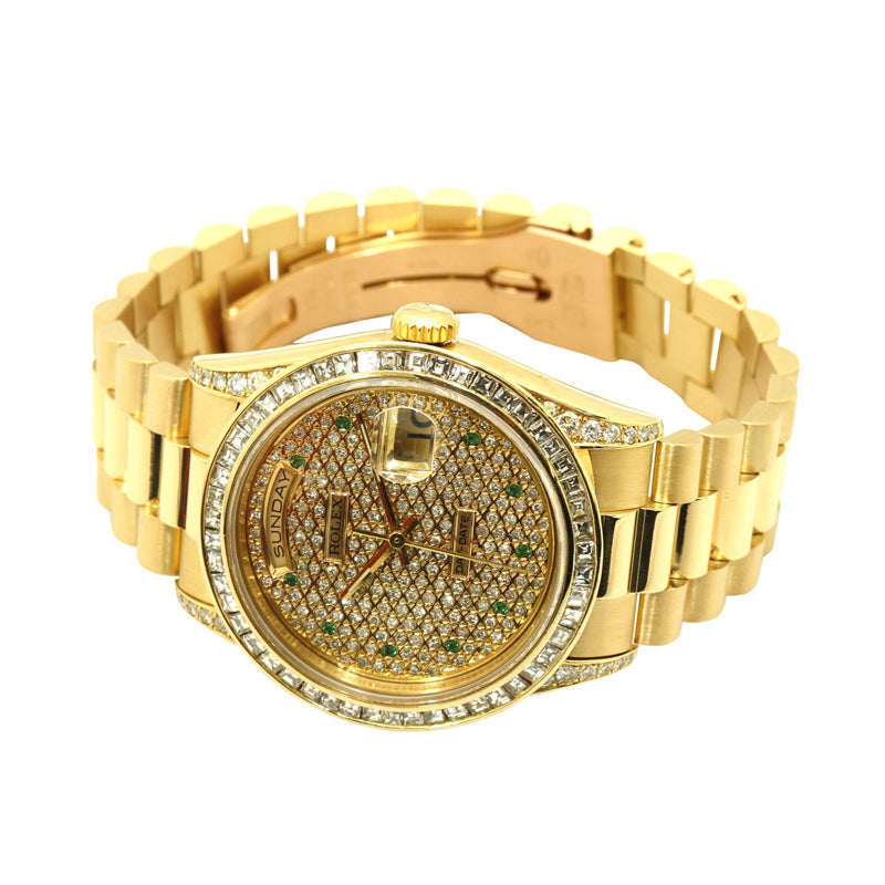 ROLEX　ロレックス　デイデイト　18238/L番　YG　アフターダイヤモンド