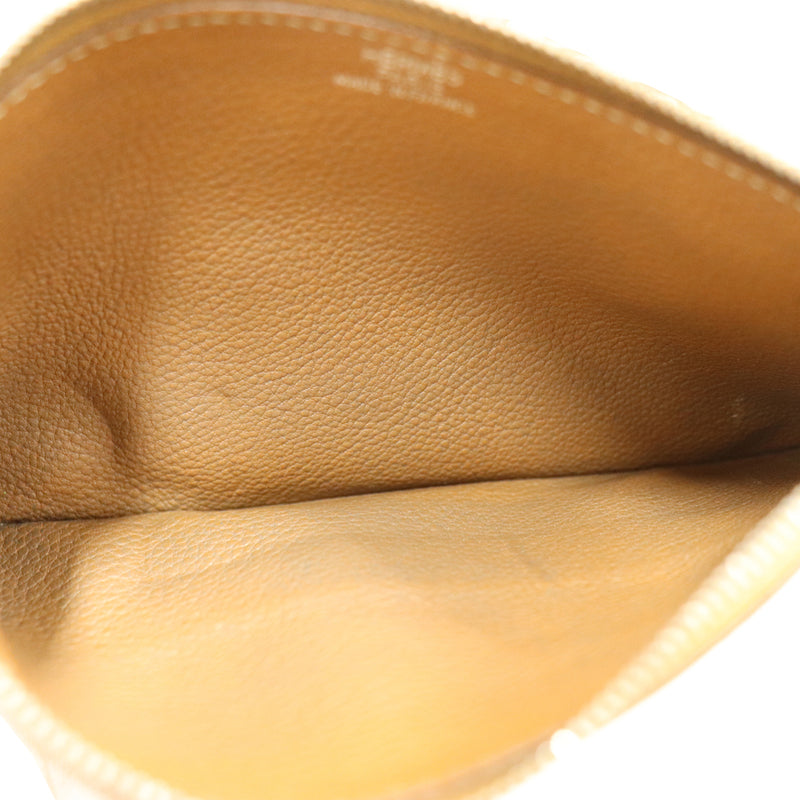 エルメス　トゴ　ドゴンGM 　ブルージーン×ゴールド　シルバー金具　長財布